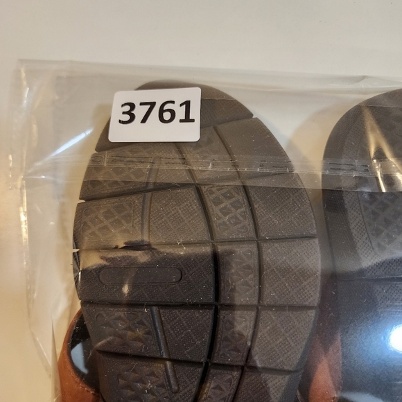 WOMEN'S Caramel Leather Upper Flat Cushioned Thong Sandals size 10 - Picture 14 of 14